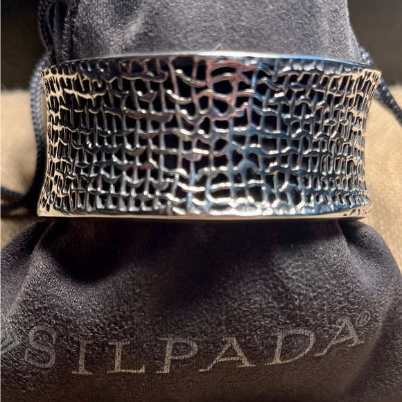 Silpada Sterling Silver Woven Cuff Bracelet - Picture 13 of 15